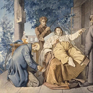 Landlord and his Serfs, 1853. Artist: Trutovsky, Konstantin Alexandrovich (1826-1893)