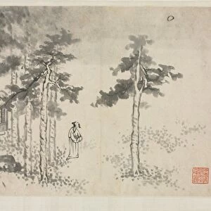 Landscape Album in Various Styles: Shibiao Waiting for the Moon, 1684. Creator: Zha Shibiao