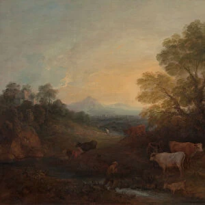 Landscape with Cattle, ca. 1773. Creator: Thomas Gainsborough
