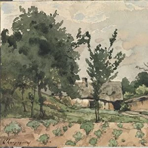 Landscape with Farmhouse, 1892. Creator: Henri Joseph Harpignies (French, 1819-1916)
