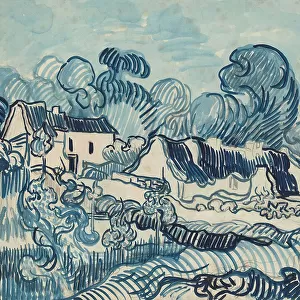 Landscape with Houses, 1890. Creator: Gogh, Vincent, van (1853-1890)