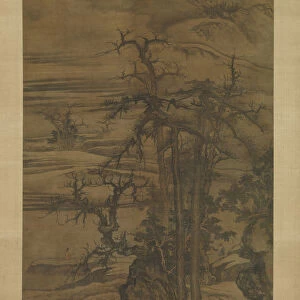 Landscape after a poem by Wang Wei, dated 1323. Creator: Tang Di