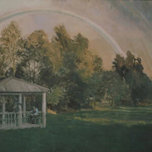 Landscape with a rainbow. Artist: Somov, Konstantin Andreyevich (1869-1939)