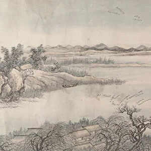 Landscape in the Style of Juran and Yan Wengui, Dated 1713. Creator: Wang Hui