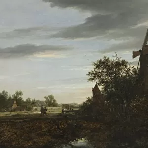 Landscape with a Windmill, 1646. Creator: Jacob van Ruisdael (Dutch, 1628 / 29-1682)