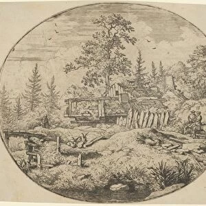 The Landscape with the Wooden Bridge, 17th century. Creator: Allart van Everdingen