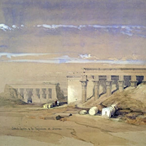 Lateral View of the Temple called Typhonaeum at Dendera, Egypt, 19th century. Artist: David Roberts