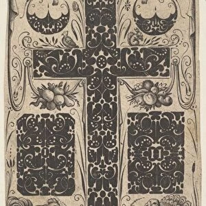 Latin Cross with Birds and Smaller Motifs, ca. 1614-19. Creator: Jacques Hurtu