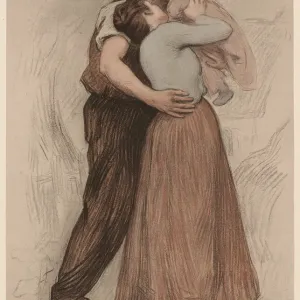 Le Baiser (The Kiss), 1898. Creator: Prouve, Victor (1858-1943)