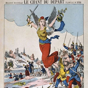 Le Chant du Depart, song sheet, Franco-Prussian war, 1870-1871