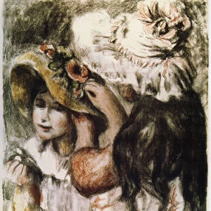 Le Chapeau epingle (Pinning the Hat), 1898. Artist: Renoir, Pierre Auguste (1841-1919)