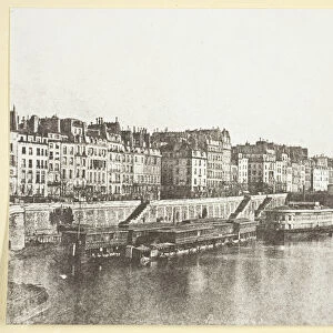 Le Pont-Neuf, les quais, les bains "A la Samaritaine"et la Tour St Jacques