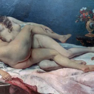 Le Sommeil, 1866. Artist: Gustave Courbet