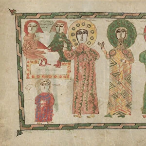 Leaf from a Gospel Book with Four Standing Evangelists, Armenian, 1290-1330