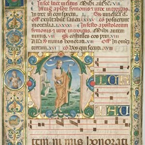 Leaf from a Gradual: Initial (M) with St