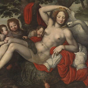 Leda and the Swan, Mid of 16th century. Artist: Pencz, Georg (1500 / 02-1550)