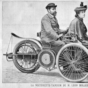 Leon Bollees Voiturette car, 1896. Artist: Henri Meyer