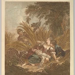 Les Amans Surpris (The Surprised Lovers), 18th century. Creator: Rene Gaillard