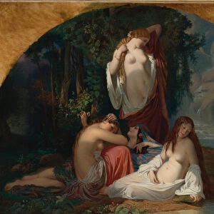 Les baigneuses (Les filles de la source), ca 1842