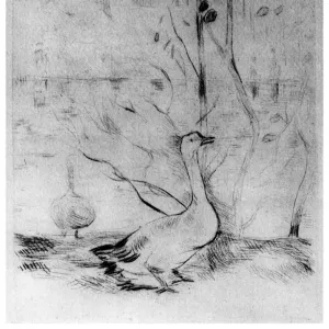 Les Oies, (The Geese), c1860-1890 (1924). Artist: Berthe Morisot