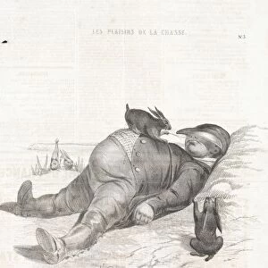 Les Plaisirs de la chasse: Sommeil, 1842. Creator: Alade Joseph Lorentz (French, 1813-after 1858)