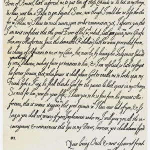 Letter from Charles I to his nephew, Prince Maurice, 20th September 1645. Artist: King Charles I