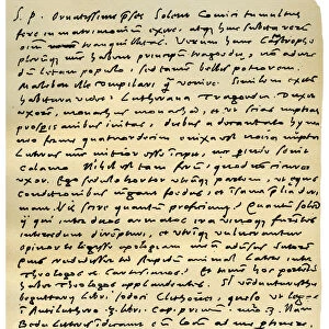 Letter from Desiderius Erasmus to Nicholas Everaerts, 24th December 1525. Artist: Erasmus