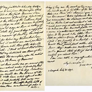 Letter from Edmund Burke to John Douglas, 31st July 1791. Artist: Edmund Burke