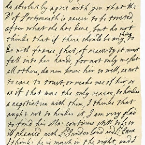 Letter from James II to his brother-in-law, Lawrence Hyde, late 17th century. Artist: King James II