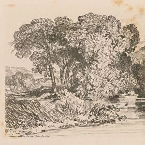 Liber Studiorum: Plate 4, View on the Yare, Norfolk, 1838. Creator: John Sell Cotman (British