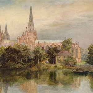 Lichfield Cathedral, 1902, (1938). Artist: Richard Henry Wright