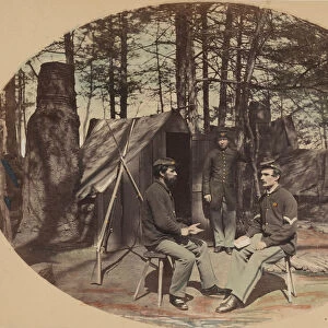 Life in Camp, 6th Corp Headquarters, ca. 1864. Creator: Egbert Guy Fowx