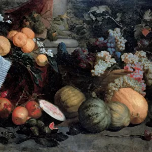 Still Life with Fruit and Vegetables, First third of 17th cen Artist: Roos, Jan (1591-1638)