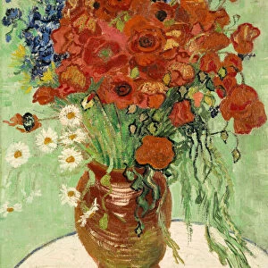 Still Life, Vase with Daisies and Poppies, 1890. Artist: Gogh, Vincent, van (1853-1890)