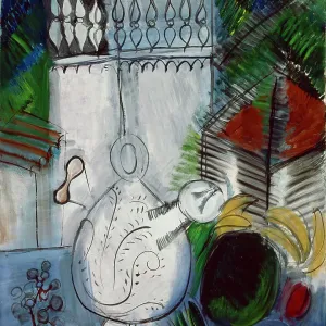 Still Life with White Tower (Nature morte à la tour blanche), 1913-1947. Creator: Dufy, Raoul (1877-1953)