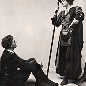 Lilian Braithwaite (1873-1948) and Henry Ainley (1875-1945), 1907. Artist: J Beagles & Co