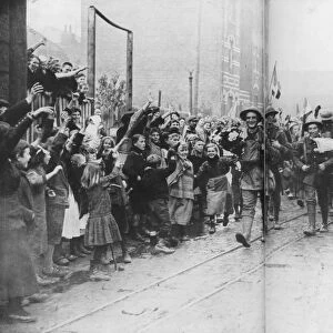 Lille being liberated by the British, France, 17 October 1918