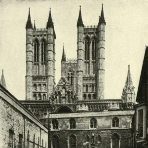 Lincoln Cathedral and The Exchequer Gate, c1948. Creator: Unknown