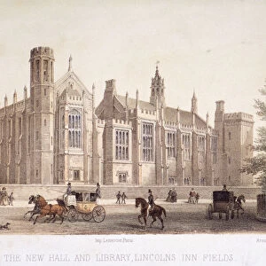 Lincolns Inn, Holborn, London, 1854. Artist: Jules Louis Arnout