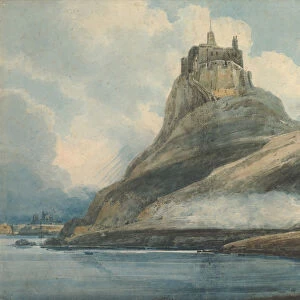 Lindisfarne Castle, Holy Island, Northumberland, 1796-97. Creator: Thomas Girtin