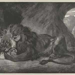 Lion of the Atlas Mountains, 1829-30. 1829-30. Creator: Eugene Delacroix