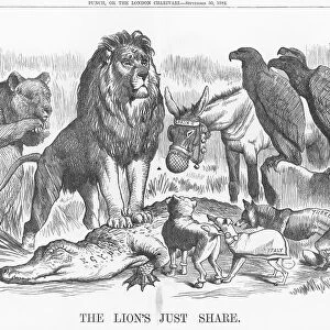 The Lions Just Share, 1882. Artist: Joseph Swain