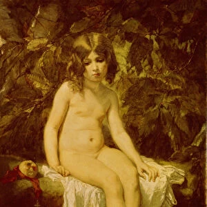 Little Bather, 1849. Artist: Couture, Thomas (1815-1879)