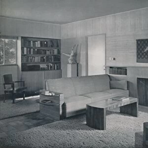 Living room designed by Honor Easton and Alyne Whalen in a house in Los Angeles, 1942