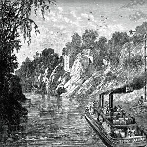 Loading a cotton steamer, c1880