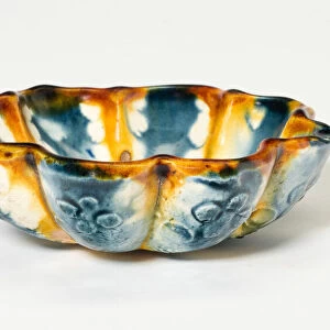 Lobed Bowl with Stylized Florets, Tang dynasty (618-906), first half of 8th century