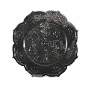 Lobed Mirror with Images of the Moon Palace: Hare Pounding Elixir