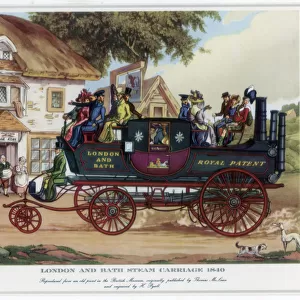 London and Bath Steam Carriage, 1840, c1800-1840. Artist: Henry Pyall