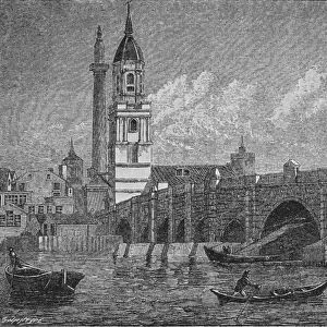 London Bridge, 1796, (1903). Artist: John Walker