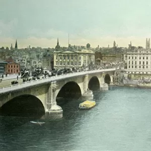 London Bridge, c1900s. Creator: Eyre & Spottiswoode